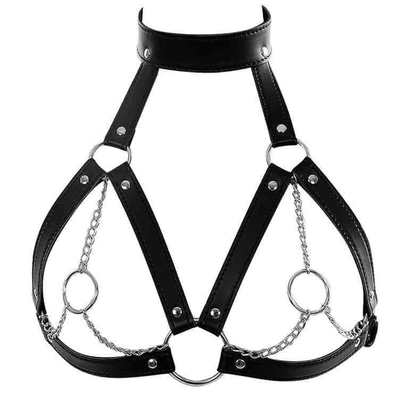 2020 New BDSM Fetish Bondage Collar Body Harness Sex...