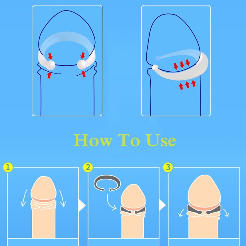 2PCS-Men-Foreskin-Correction-Hinder-Ring-Penis-Training-Sleeve-Time-Delay-Device-Sex-Toys-for-Men-5